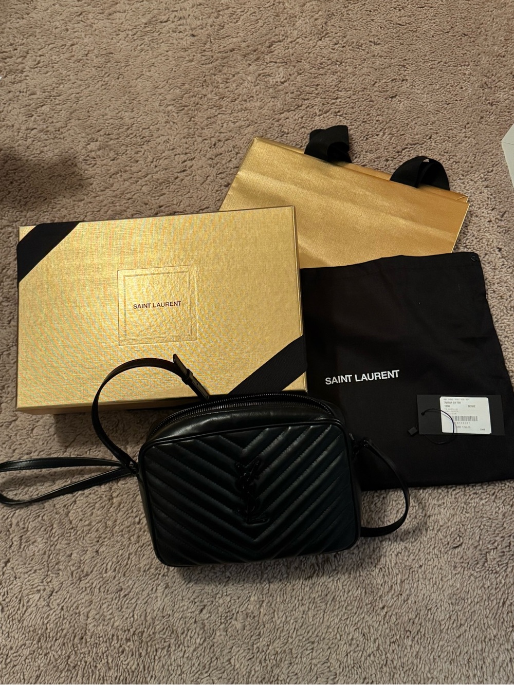YSL Lou Camera bag in quilted leather